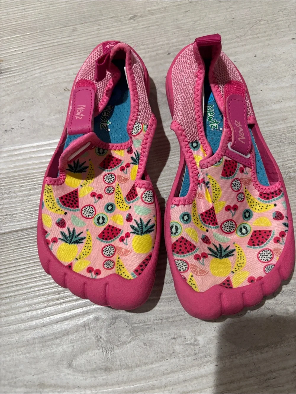 Kids Pink Fruit-Print Water Shoe